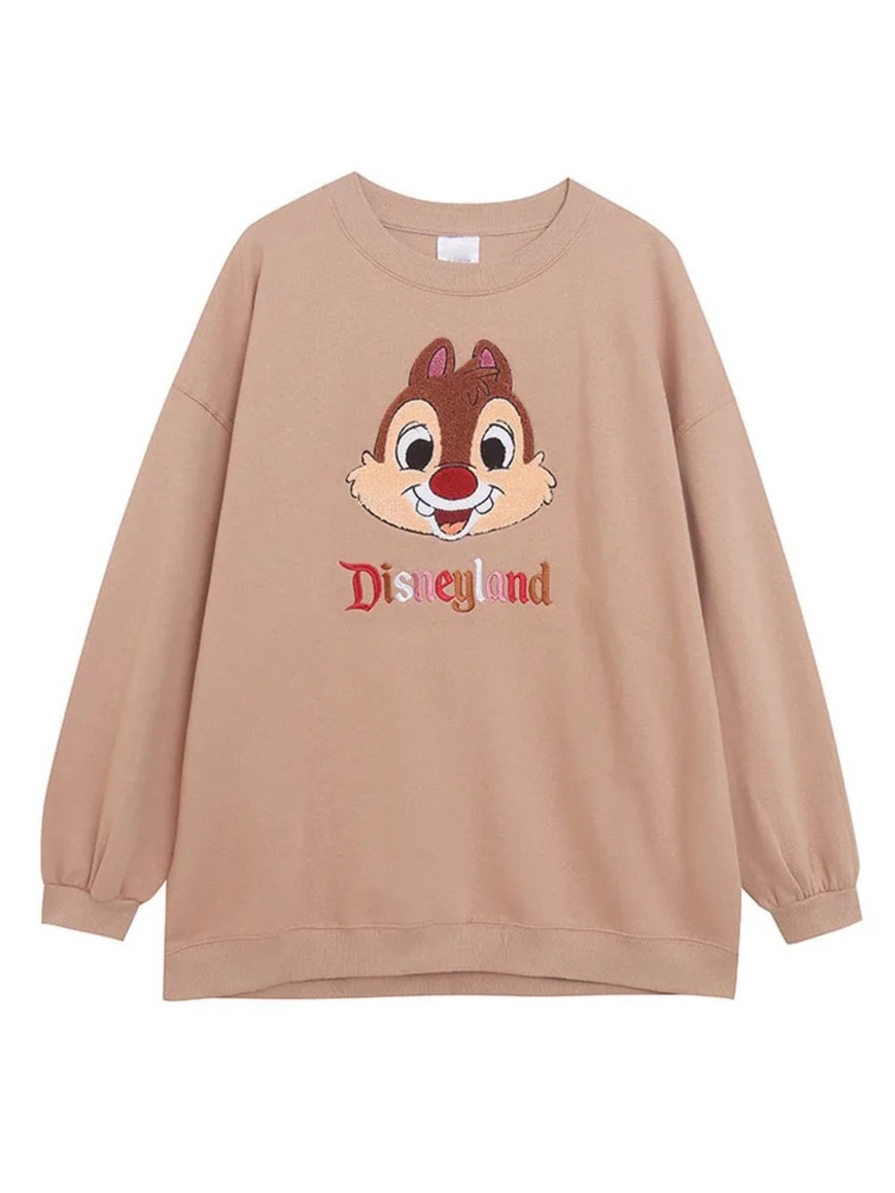 Disneyland Chip ‘n Dale Embroidered Oversized Sweatshirt size XS - Picture 1 of 12